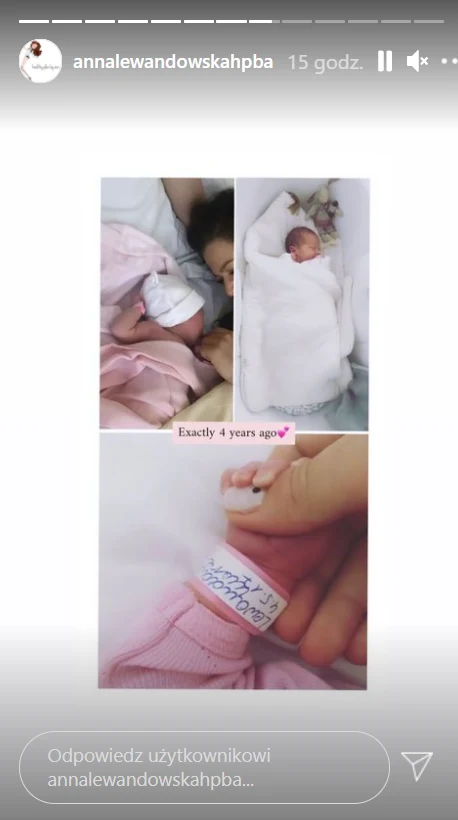 Anna Lewandowska z małą Klarą, fot. Instagram https://www.instagram.com/annalewandowskahpba/