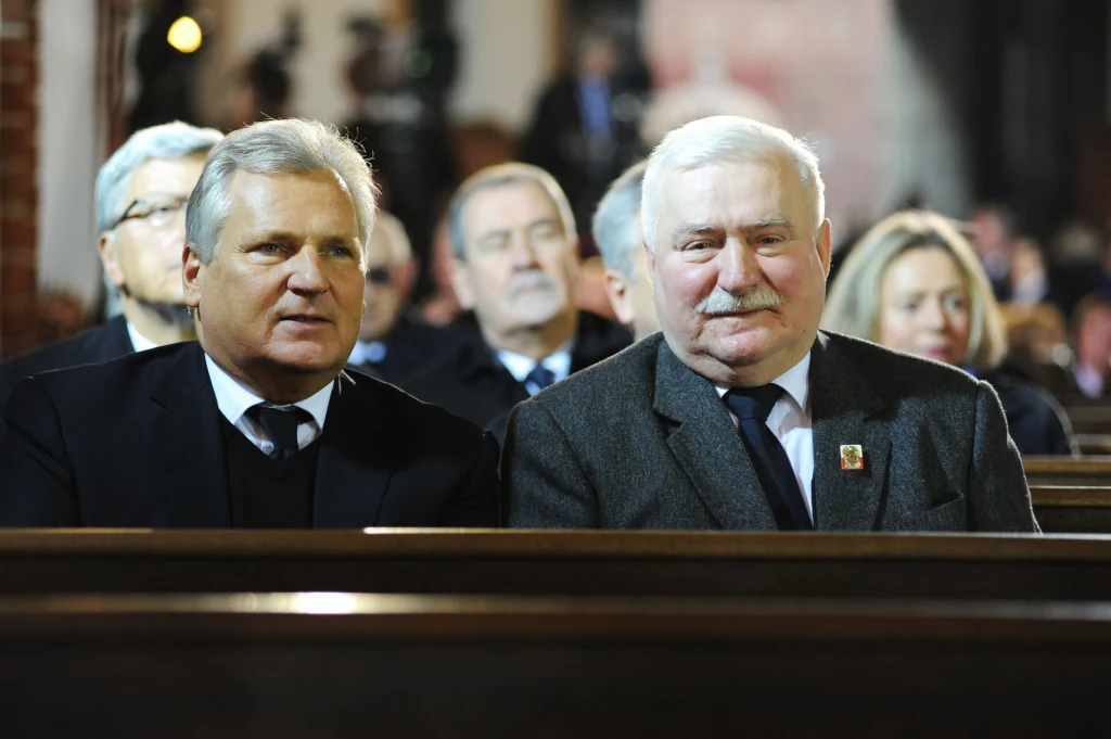 Aleksander Kwaśniewski i Lech Wałęsa