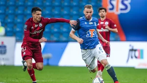 Jesper Karlstrom podczas meczu Lech Poznań - Legia Warszawa