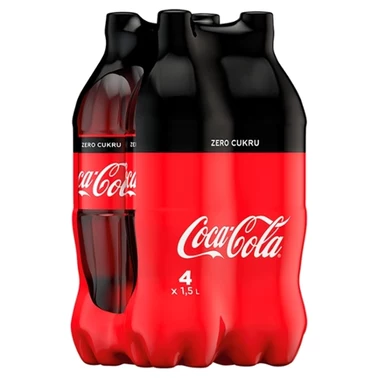 Coca-Cola zero Napój gazowany 4 x 1,5 l - 1