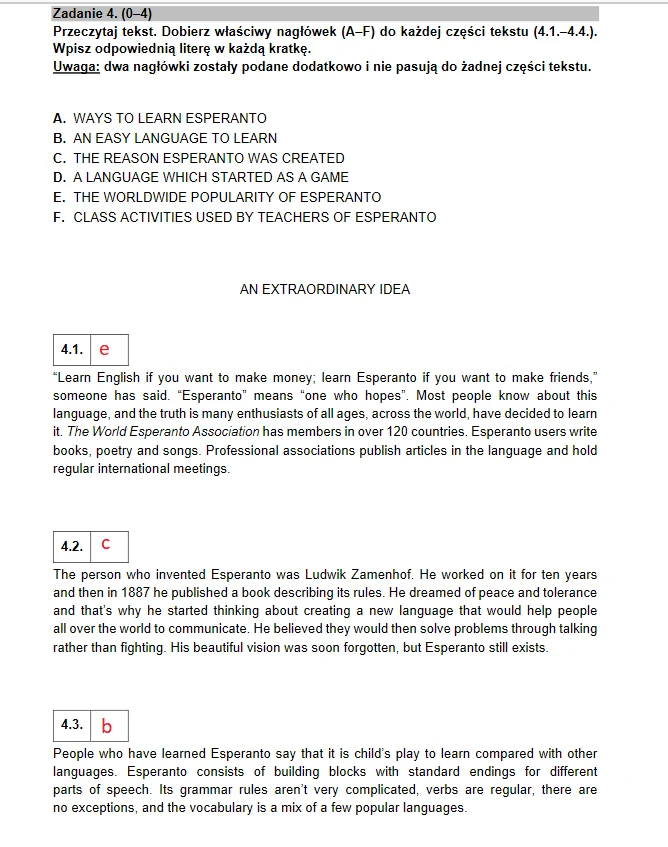 Matura 2021 - język angielski Matura 2021 - język angielski