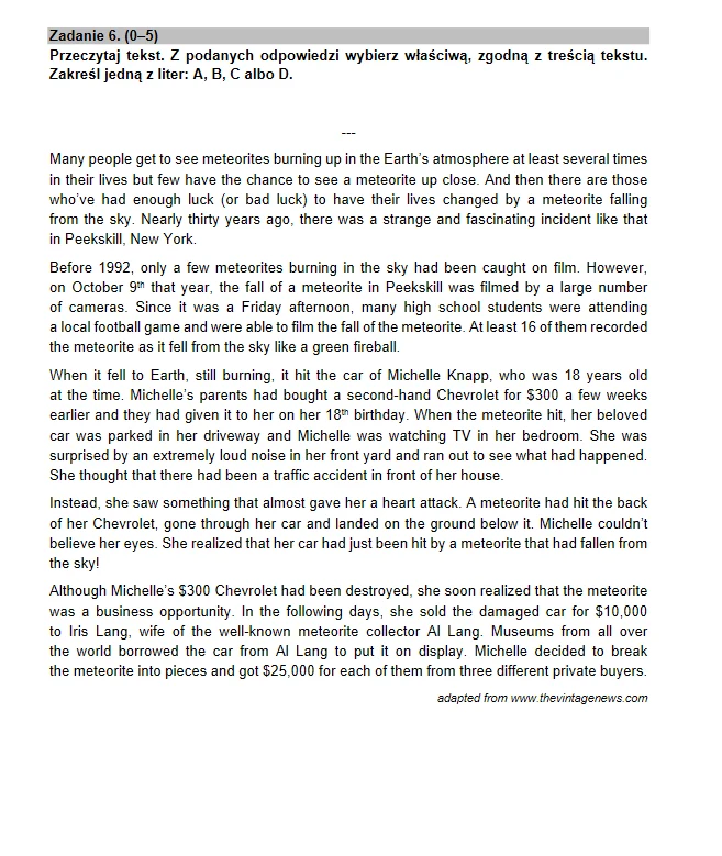 Matura 2021 angielski - arkusz CKE i rozwiązania Matura 2021 angielski - arkusz CKE i rozwiązania