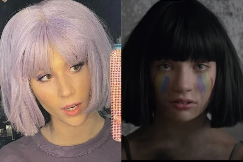 Roksana Węgiel i tancerka z teledysku Sia, w którą się wcieli w "Dance Dance Dance". Fot. Instagram / Youtube Roksana Węgiel i tancerka z teledysku Sia, w którą się wcieli w "Dance Dance Dance". Fot. Instagram / Youtube