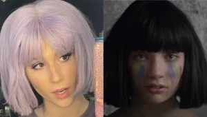 Roksana Węgiel i tancerka z teledysku Sia, w którą się wcieli w "Dance Dance Dance". Fot. Instagram / Youtube