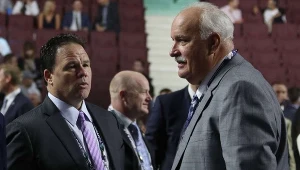 Prezydent klubu John Davidson (z prawej) i generalny menedżer Jeff Gorton zostali odwołani