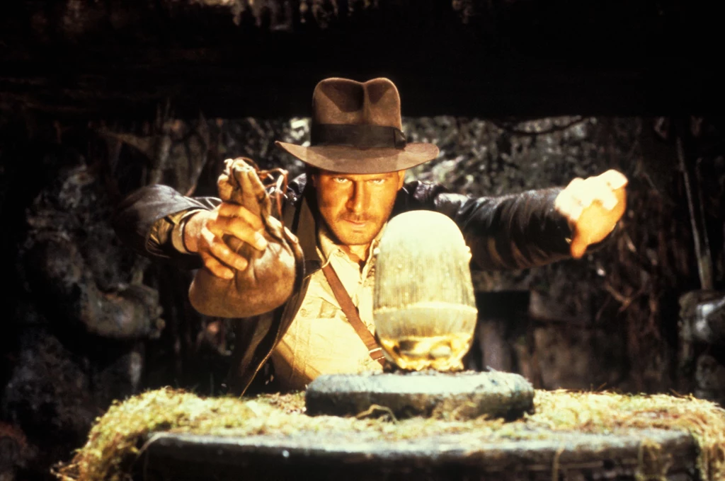 Harrison Ford w filmie "Poszukiwacze zaginionej Arki"