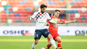 Jesus Jimenez podczas meczu Górnika Zabrze z Jagiellonią Białystok