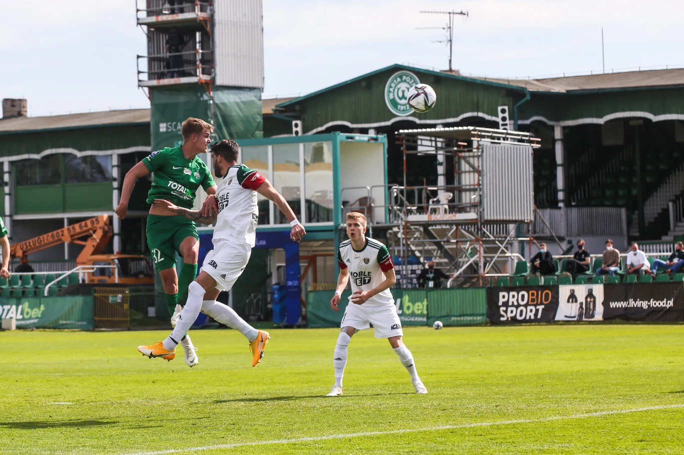 Warta Poznań - Śląsk Wrocław. Maik Nawrocki strzela gola na 1-0 Warta Poznań - Śląsk Wrocław. Maik Nawrocki strzela gola na 1-0