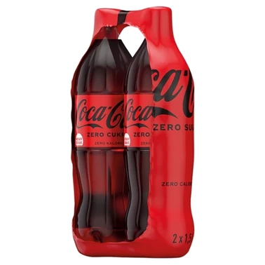 Coca-Cola zero Napój gazowany 2 x 1,5 l - 1