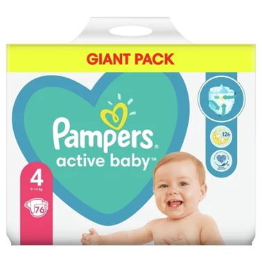 Pampers Active Baby 4, 76 Pieluszek,9kg - 14kg - 4