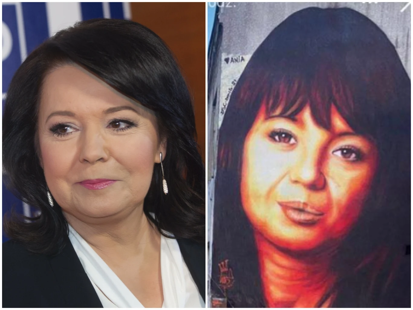 Danuta Holecka, mural Przybylskiej, fot. Instagram Danuta Holecka, mural Przybylskiej, fot. Instagram