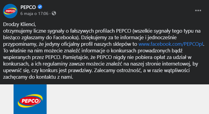 Komunikat Pepco