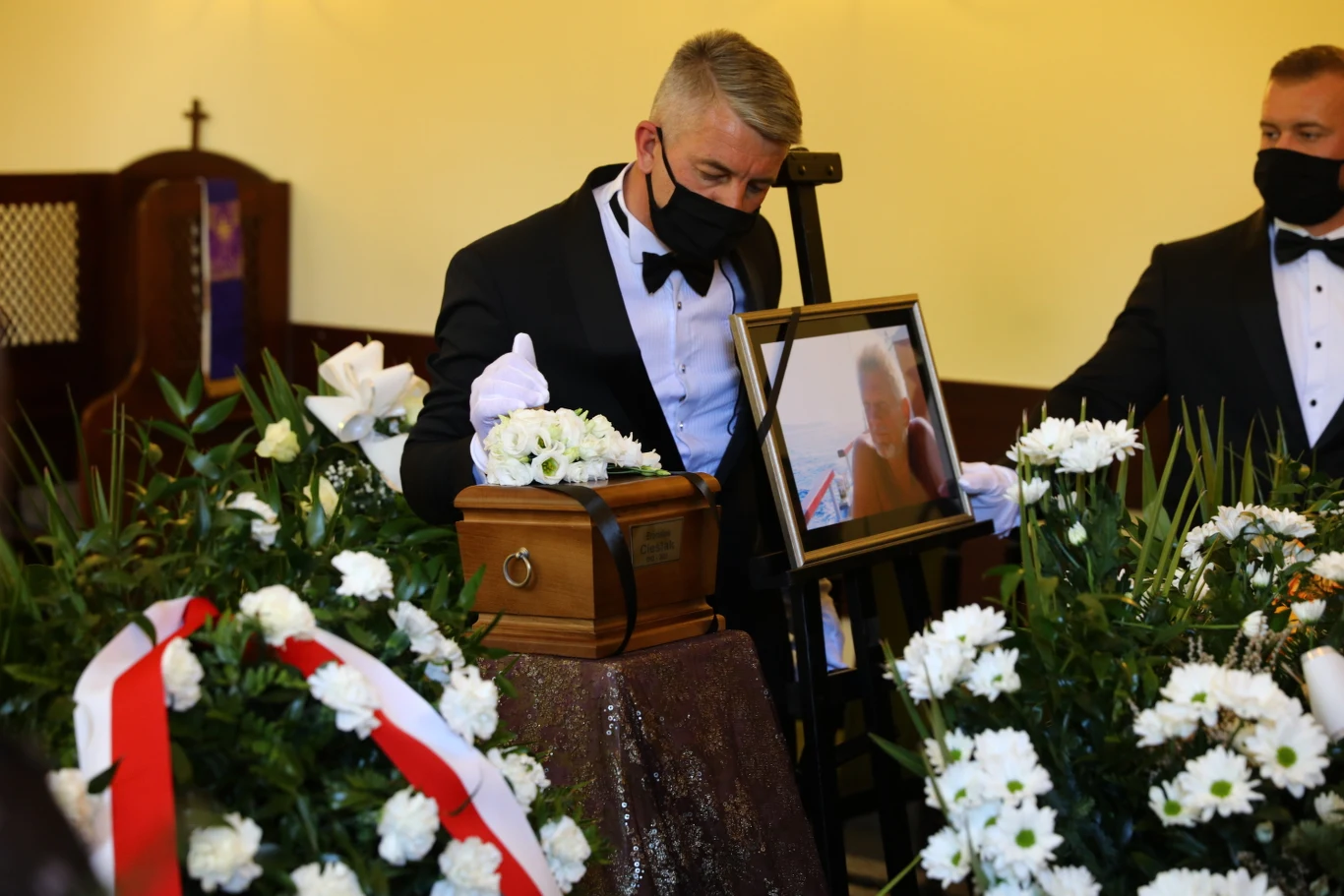 Urna z prochami Bronisława Cieślaka