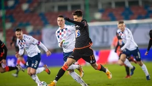 Filip Marchwiński z Lecha Poznań w meczu z Górnikiem Zabrze
