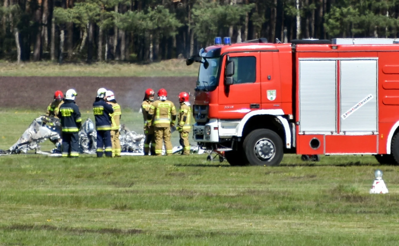 Katastrofa awionetki na lotnisku w Zielonej Gorze Katastrofa awionetki na lotnisku w Zielonej Gorze