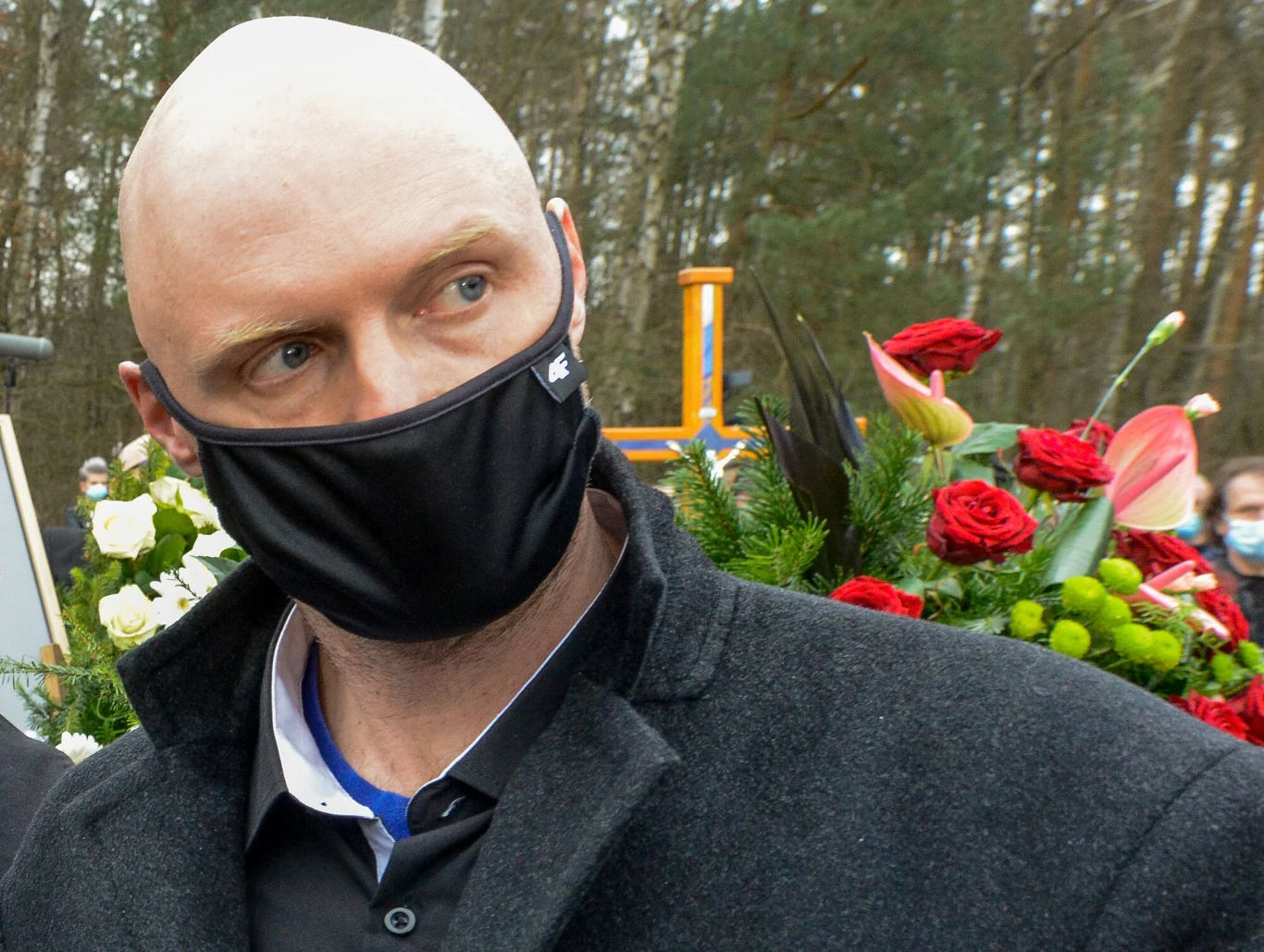 Krzysztof Krawczyk Junior na pogrzebie ojca Krzysztof Krawczyk Junior na pogrzebie ojca