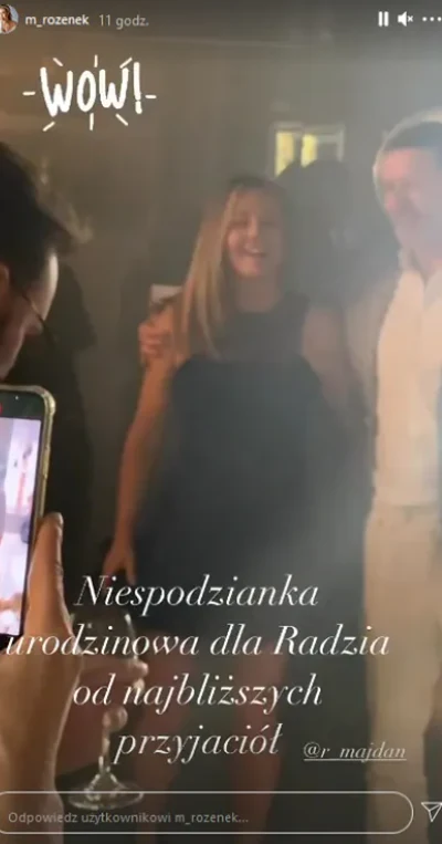 Impreza urodzinowa Radosława Majdana, fot. https://www.instagram.com/m_rozenek/?hl=pl Impreza urodzinowa Radosława Majdana, fot. https://www.instagram.com/m_rozenek/?hl=pl