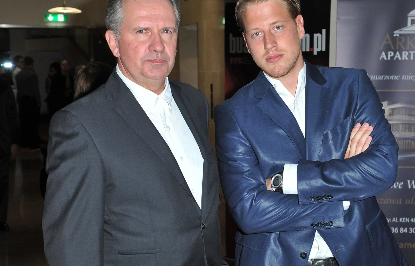 Tomasz Stockinger z synem Robertem 