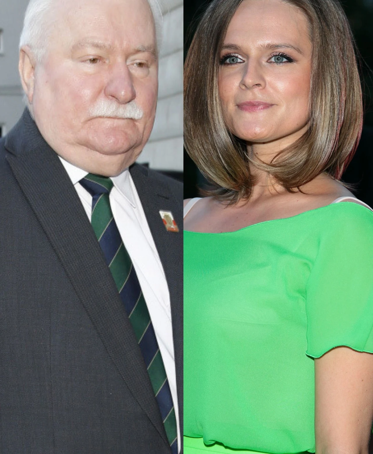 Lech Wałęsa i jego córka