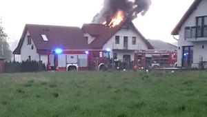 W dom jednorodzinny w miejscowości Szczytna uderzył piorun