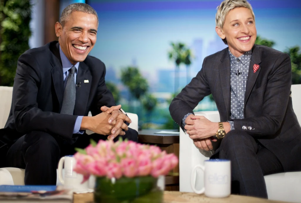 Ellen DeGeneres i Barack Obama Ellen DeGeneres i Barack Obama