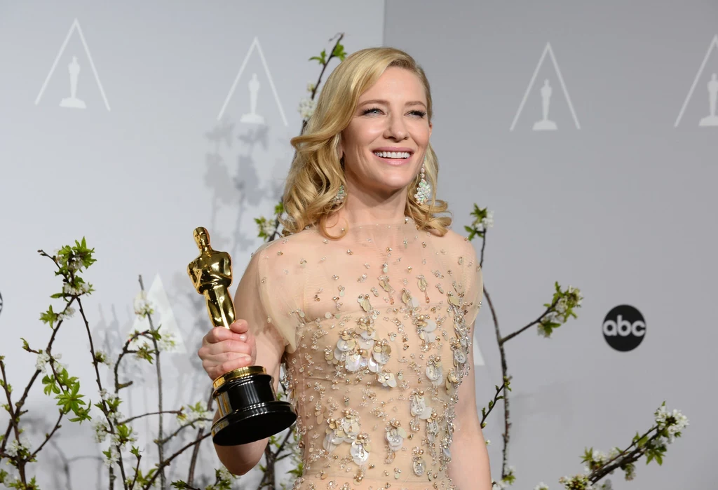 Cate Blanchett po wygranej podczas gali rozdania Oscarów w 2014 roku