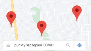 Punkty szczepień na Mapach Google w Polsce