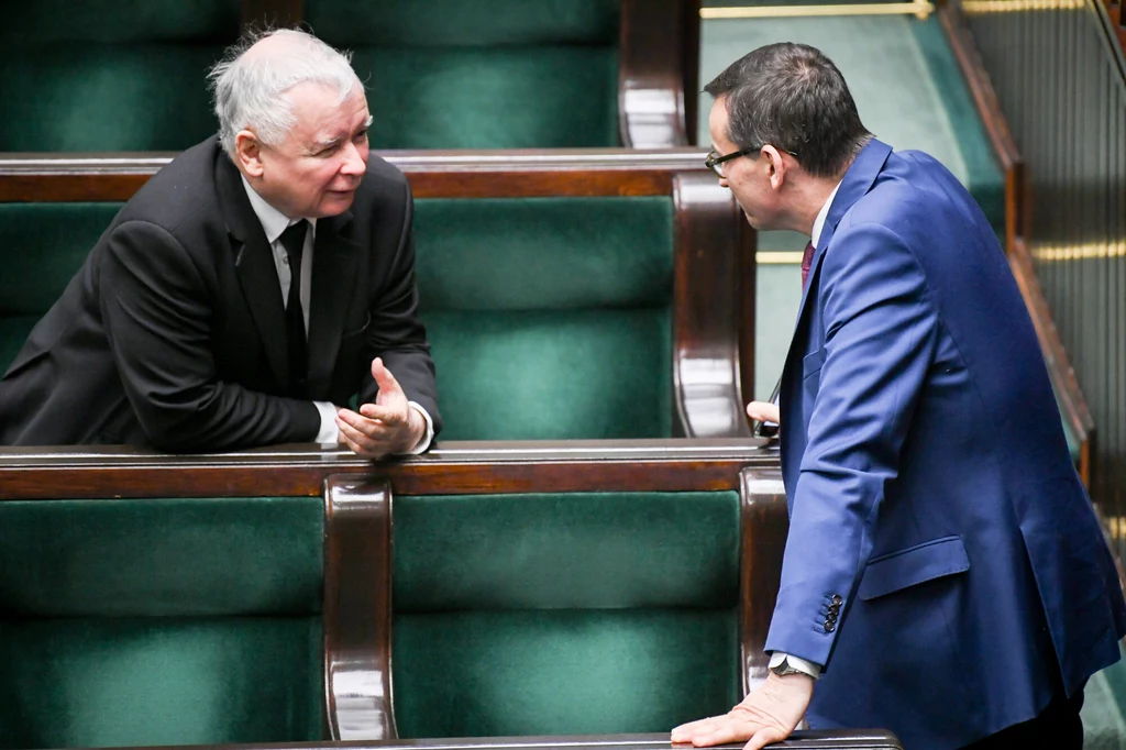 Jarosław Kaczyński i Mateusz Morawiecki 