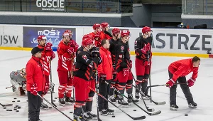 Trening reprezentacji Polski w hokeju