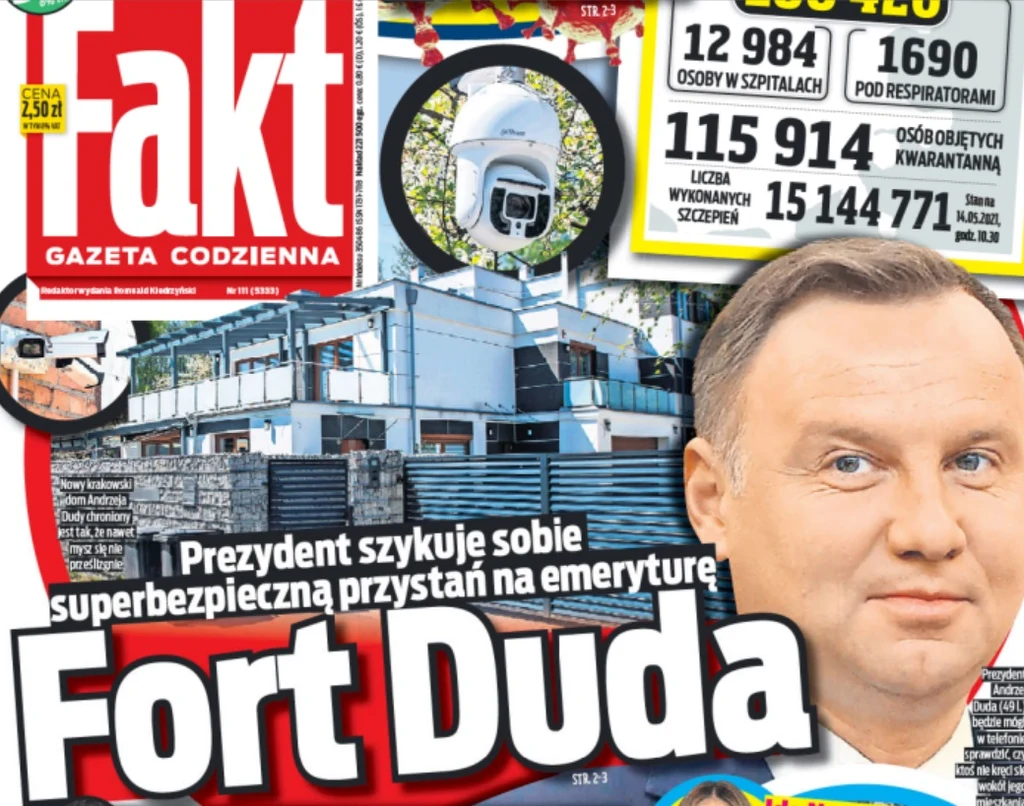 Tabloid "Fakt" pokazał, jak wygląda nowe mieszkanie Andrzeja Dudy i jego małżonki Tabloid "Fakt" pokazał, jak wygląda nowe mieszkanie Andrzeja Dudy i jego małżonki