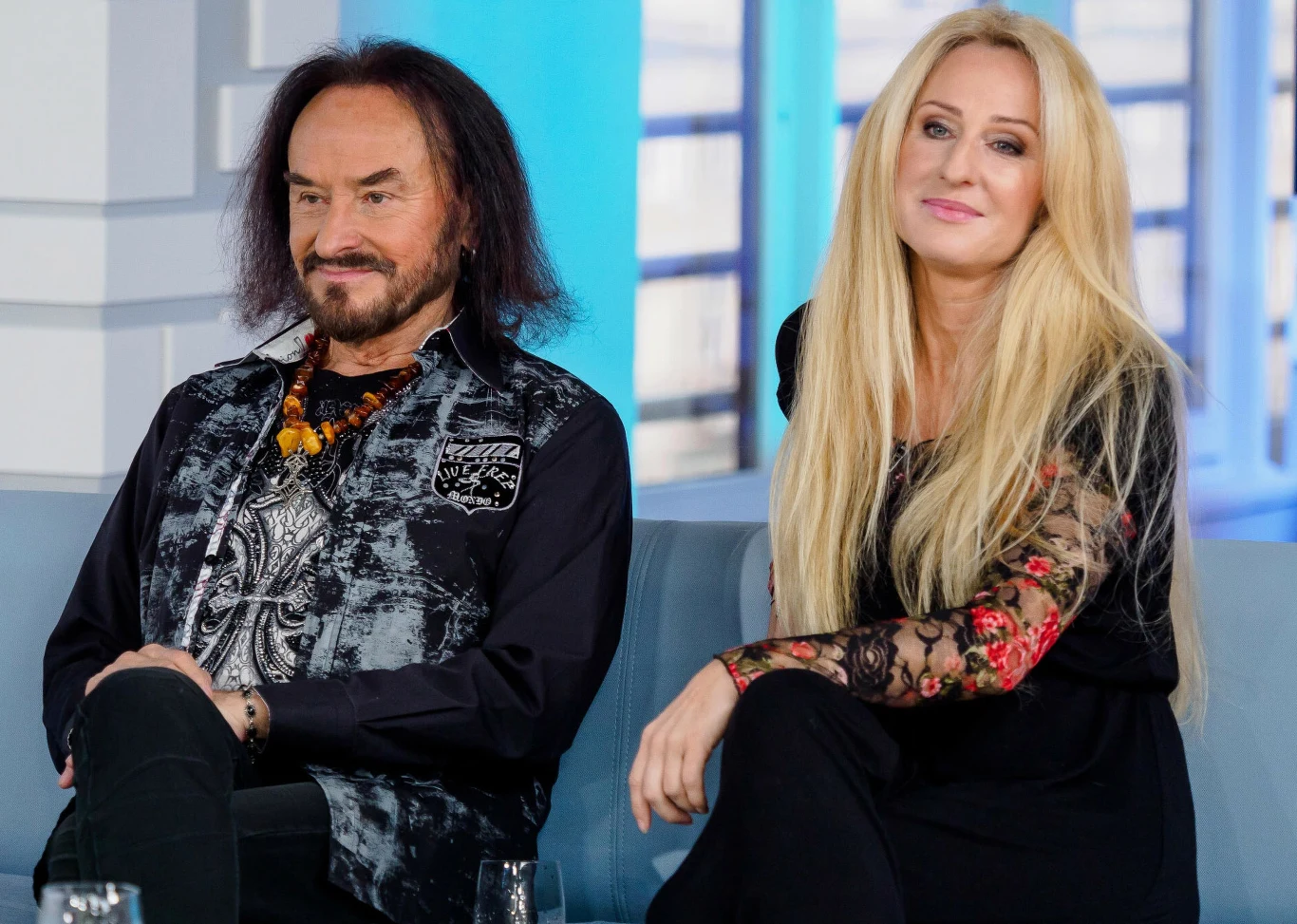 Stan Borys z partnerką Anną