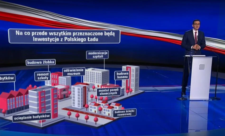Premier Mateusz Morawiecki prezentuje program Polski Ład 