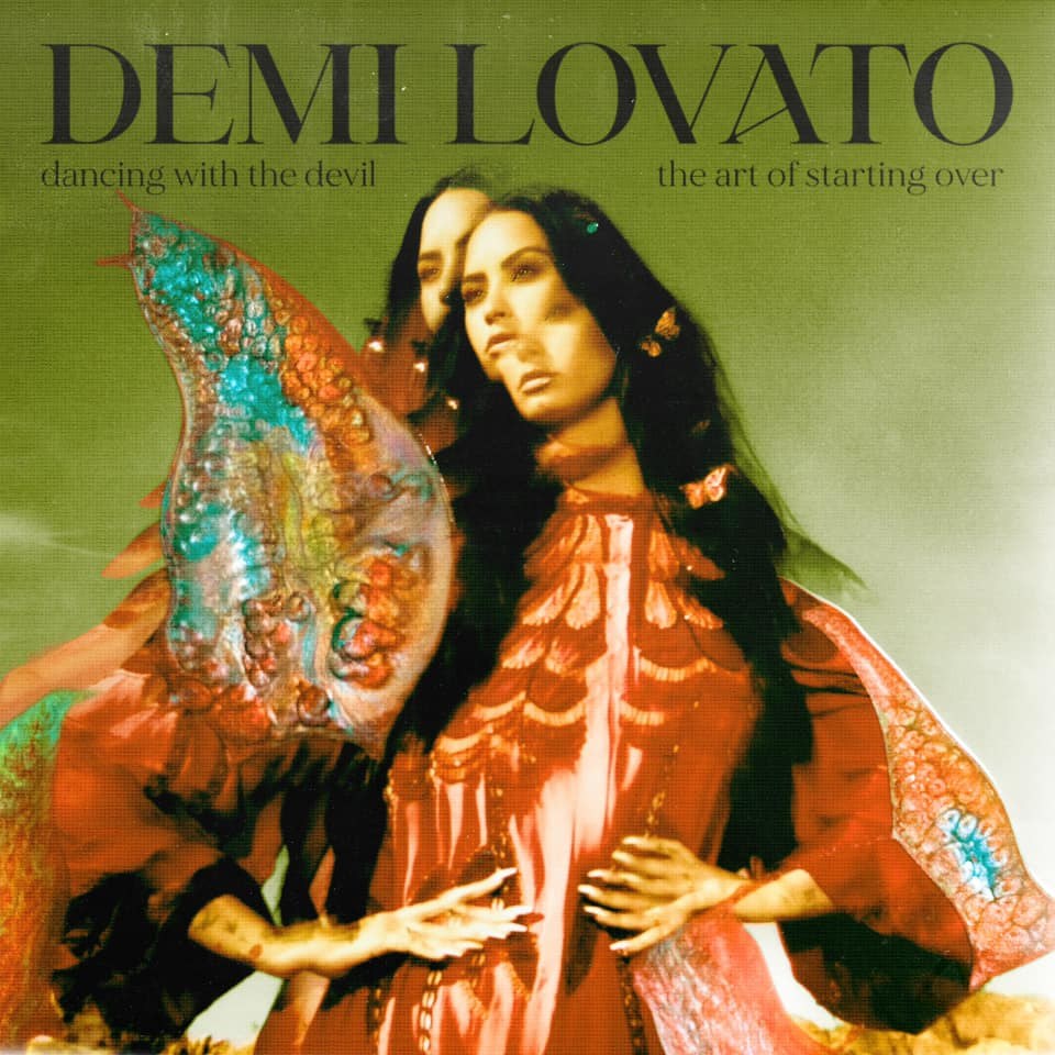 Demi Lovato na okładce płyty "Dancing with the Devil... The Art of Starting Over"