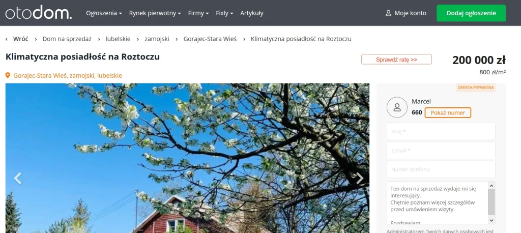 Dom Ilony Ostrowskiej na sprzedaż Dom Ilony Ostrowskiej na sprzedaż