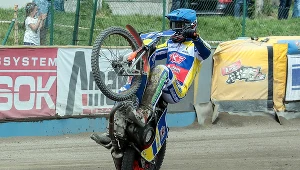 Radość zawodnika OK Bedmet Kolejarza Opole