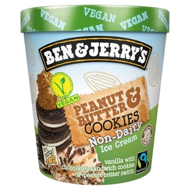 Ben & Jerry's Peanut Butter & Cookies Wegańskie lody 465 ml - 0