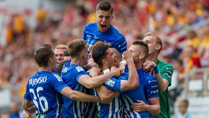 Tomasz Kędziora i Jan Bednarek w Lechu Poznań w 2017 roku