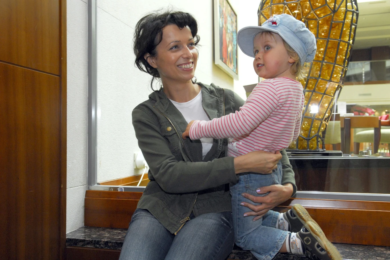 Pakosińska z córką przed laty Pakosińska z córką przed laty