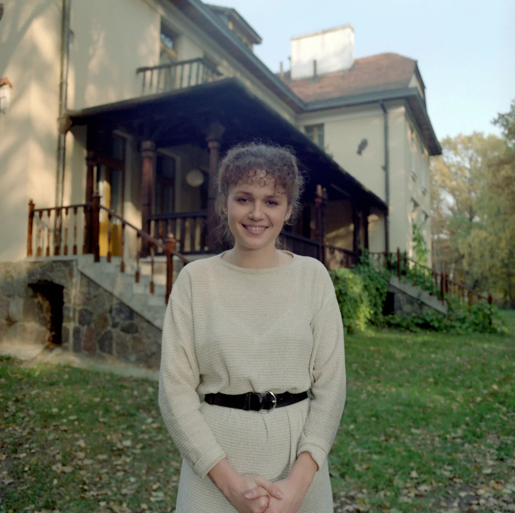 Małgorzata Pieńkowska na zdjęciu w 1989 roku. Prawda, że była przepiękna? 