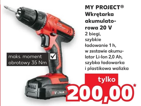 Akumulatorowa wkrętarka MYProject