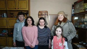 Katarzyna Dowbor i rodzina z Żarnowca