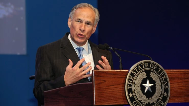 Republikański gubernator Teksasu Greg Abbott Republikański gubernator Teksasu Greg Abbott