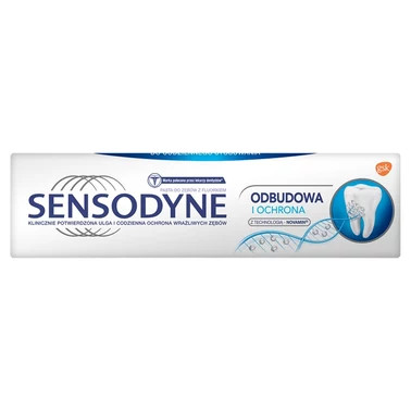 Sensodyne Mint Odbudowa i Ochrona Wyrób medyczny pasta do zębów z fluorkiem 75 ml - 7