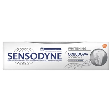 Sensodyne Whitening Wyrób medyczny pasta do zębów z fluorkiem odbudowa i ochrona 75 ml - 13
