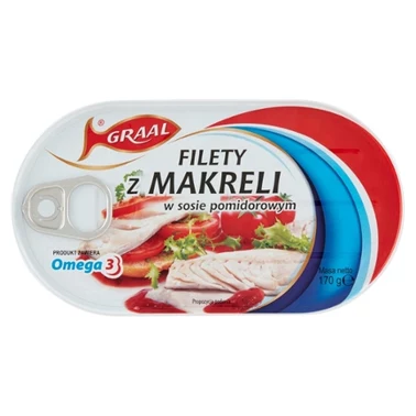 Graal Filety z makreli w sosie pomidorowym 170 g - 3