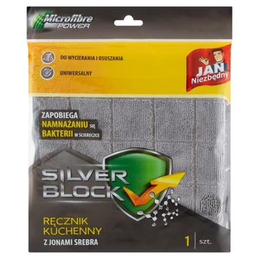 Jan Niezbędny Silver Block Ręcznik kuchenny z jonami srebra 41 cm x 64 cm - 0