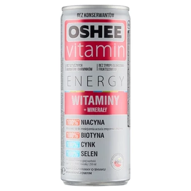 Oshee Vitamin Energy Napój gazowany o smaku pomarańczowym 250 ml - 7