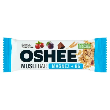Oshee Musli Bar Suplement diety baton zbożowy śliwka żurawina 40 g - 0