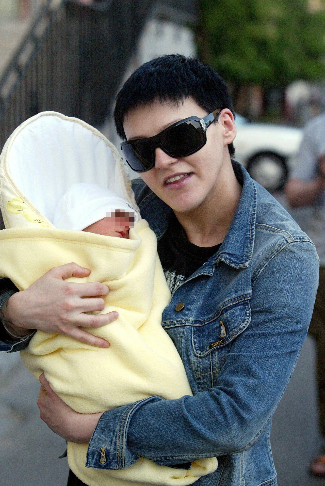 Chylińska z synem Rysiem Chylińska z synem Rysiem