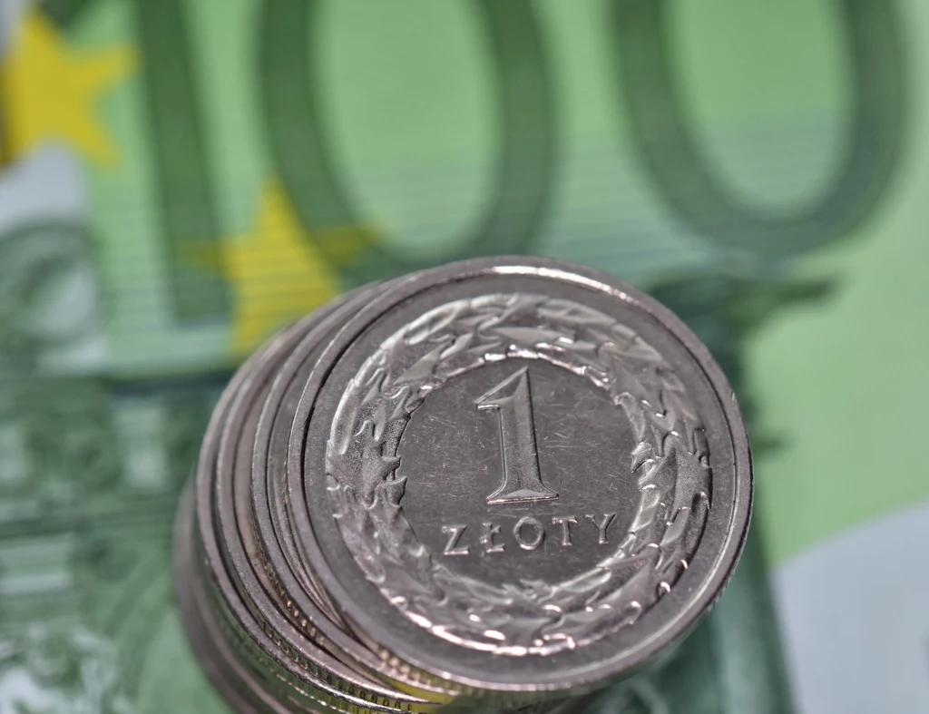 Złoty umacnia się w stosunku do euro. Poziom 4,20 zł za euro został przełamany. Zdj. ilustracyjne